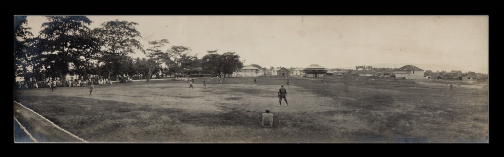 Panoramic Photographic Print BASEBALL Philippines ca 1900-10 (11 1/2″x3 1/4″ ) Q