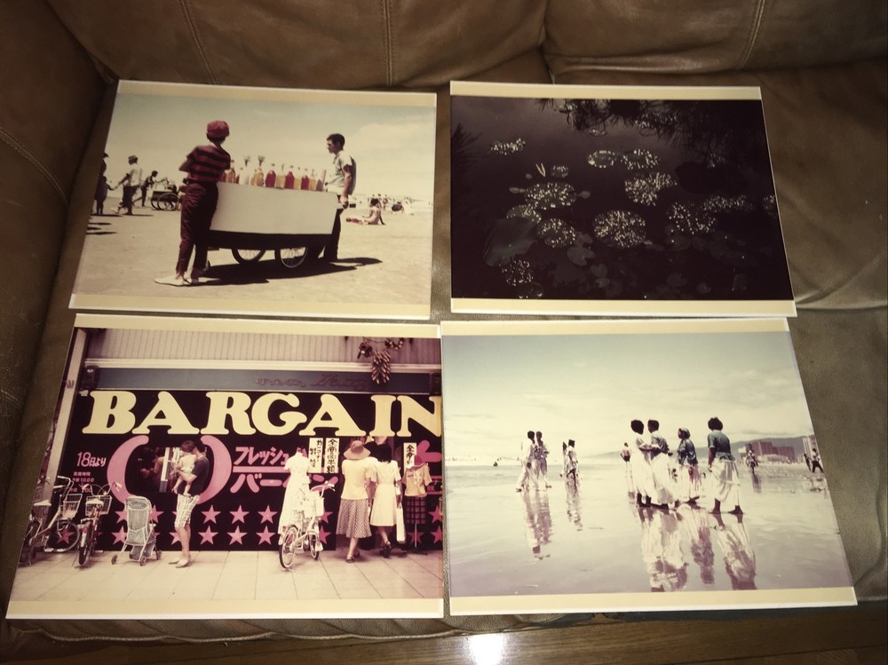 Vintage Photo Art Photography on Hardboard 14” x 11” four piece lot.