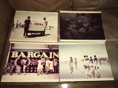Vintage Photo Art Photography on Hardboard 14” x 11” four piece lot.
