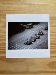 Stuart Franklin Signed Tank Man Tiananmen Square Magnum 6×6″ Paper Loss on Back