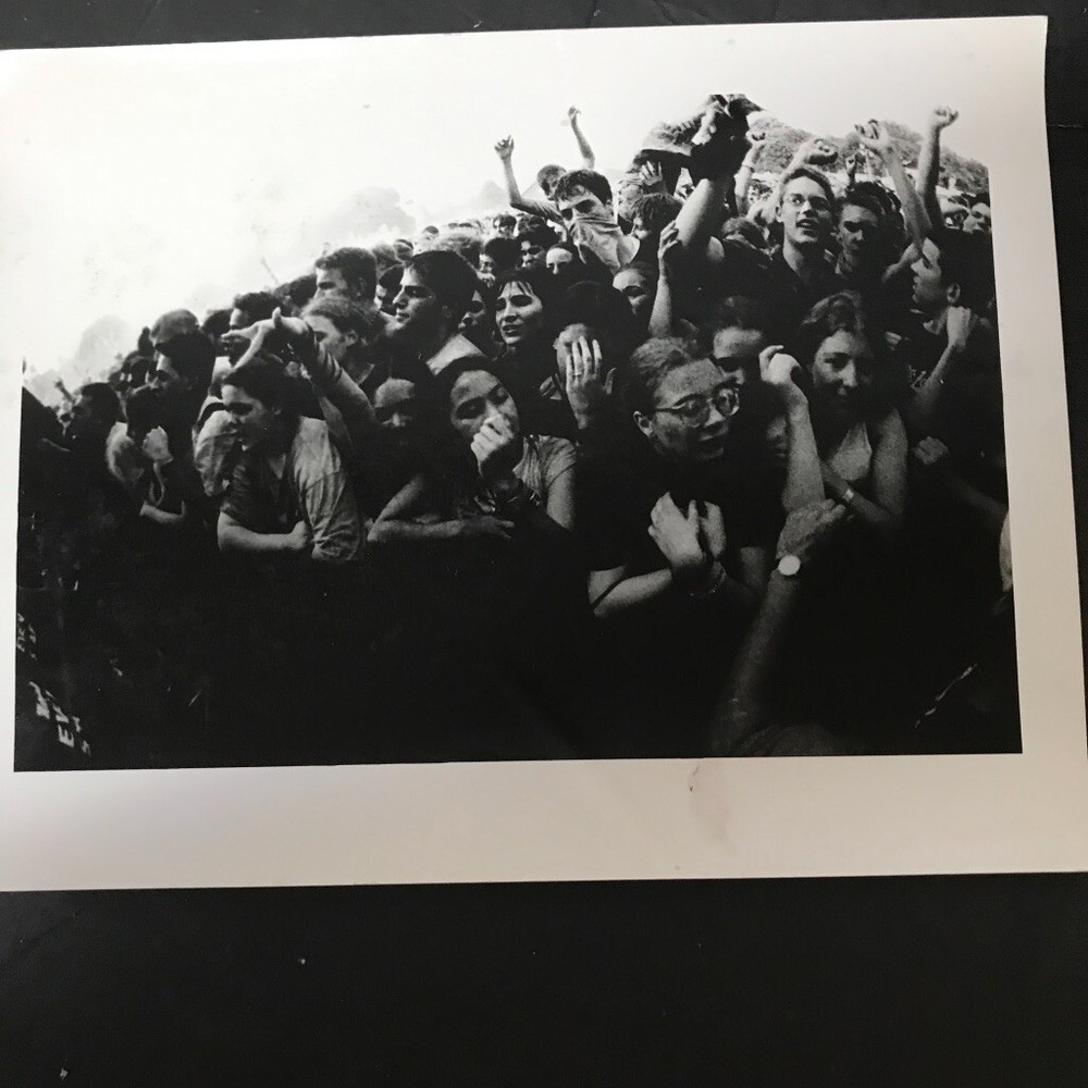 Mosh Pit Fine Art Photograph Silver Gelatin Print Janine Gordon B/W Punk Crowd
