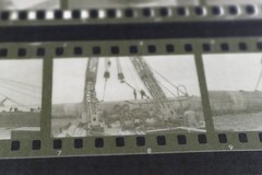 56 great old negative pictures – Hülskens Wesel – shipping laying culvert? 60-7