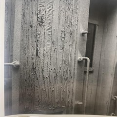 Weathered Railroad Boxcar Door Rails 4×5 Black White Glossy Photograph Original