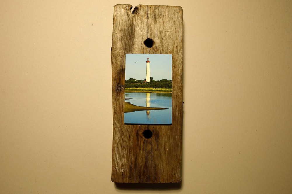 Driftwood Mounted Seascape – Cape May Lighthouse, New Jersey