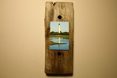 Driftwood Mounted Seascape – Cape May Lighthouse, New Jersey
