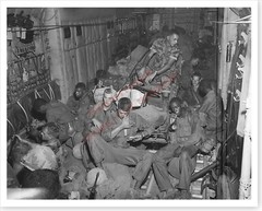 101st Airborne Aboard C-130 Pham Thiet Air Base Vietnam War Silver Halide Photo