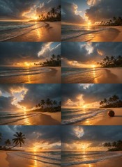 Collection of Tropical Sunset Digital Images Pictures Wallpapers JPEGs