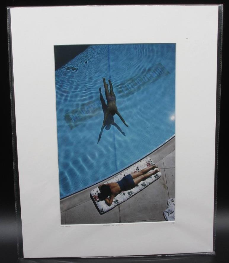 Slim Aarons Swimmer and Sunbather Lake Tahoe Nevada YellowKorner Cert Photograph