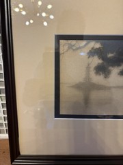 Framed Pagoda Landscape Art photograph by Ray Giles of New York original artwork