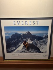 1996 Everest Film Expedition Framed Film Poster Signed David Breashears IMAX