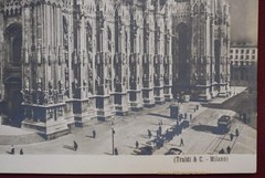 Vintage Black and White Photograph of an Italian Church ‘313 Milano – Il Duomo’