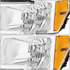 Headlight Assembly for 2009-2013 Ford F150 Driver & Passenger Side, Factory Styl