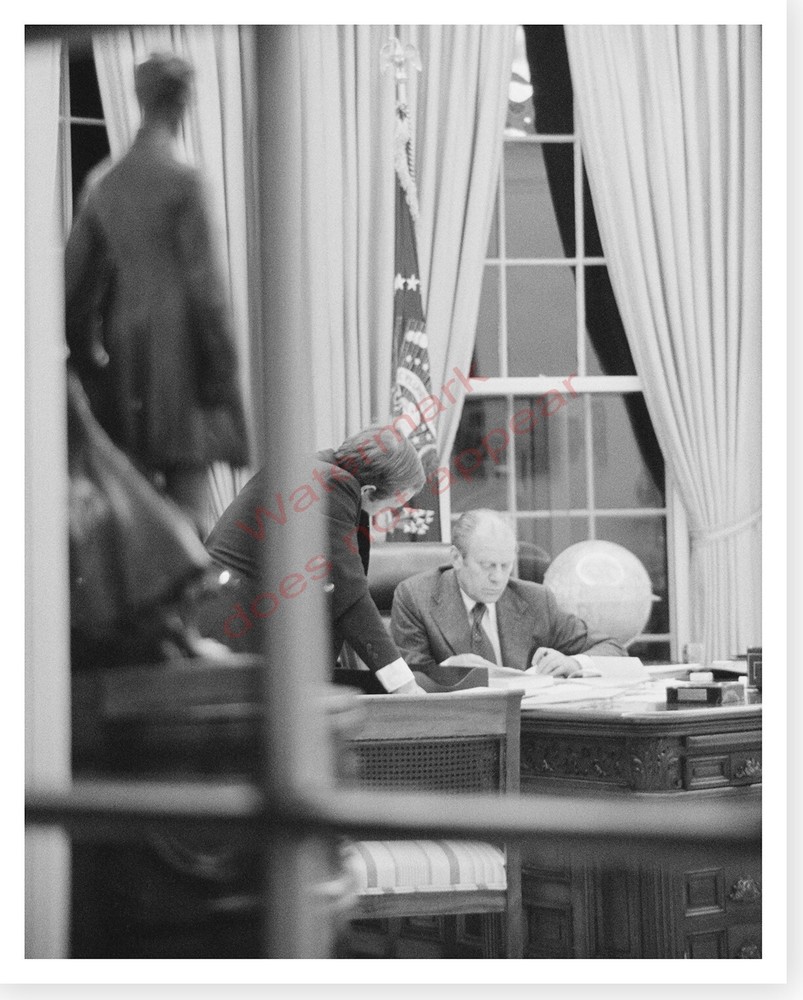 President Gerald Ford In The White House Silver Halide Photo
