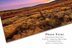 Rocky Mountains Photography Print: New Mexico Mountain Valley Sunset Photo