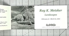 Ray K. Metzker (1931-2014) Art Announcement Card Feb. 2001 – Landscapes