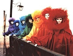 Fine Art Photo Rainbow Figures Carneval Venice Italy Darkroom Print Ltd Edition