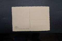 Photo postcard view GDR Oberwiesenthal Fichtelberg Erzgebirge church house