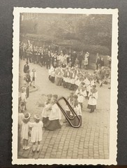 Photo Mass Church Parade Eisleben Mögglingen Children Carrier People View Picture