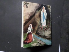 Notebook 10 Photos Souvenir of Lourdes, Virgin, St Bernadette 7.5 x 10.5 cm