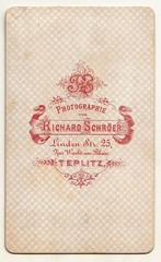 CdV photo sweet little boy Schröer Teplitz around 1870! (F1994
