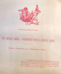 Thomas Hill «THE INDIAN CANON-ENCOUNTER WITH A GRIZZLY BEAR»