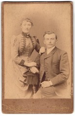 Photograph Fritz Petersen, Flensburg, Frisian Street 2, young couple in Sunday