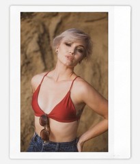 Art pinup bunny model Cheyanne Instax Wide Instant Film Print Fujifilm