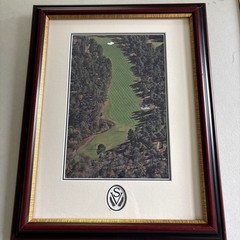 Sage Valley Golf Course Framed Picture Fairway Bunker Outdoor Office Decor