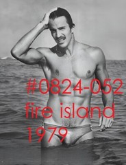 VINTAGE MALE PORTRAIT #0824-052 -fire island 1979 -free shipping in usa