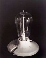 Charles Fendrock «The Edison Lamp» Large Format Unframed Black & White Photo