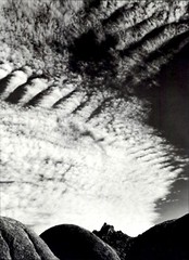 1972 1950 Ansel Adams Alabama Hills Clouds Owens Valley California Art Photo