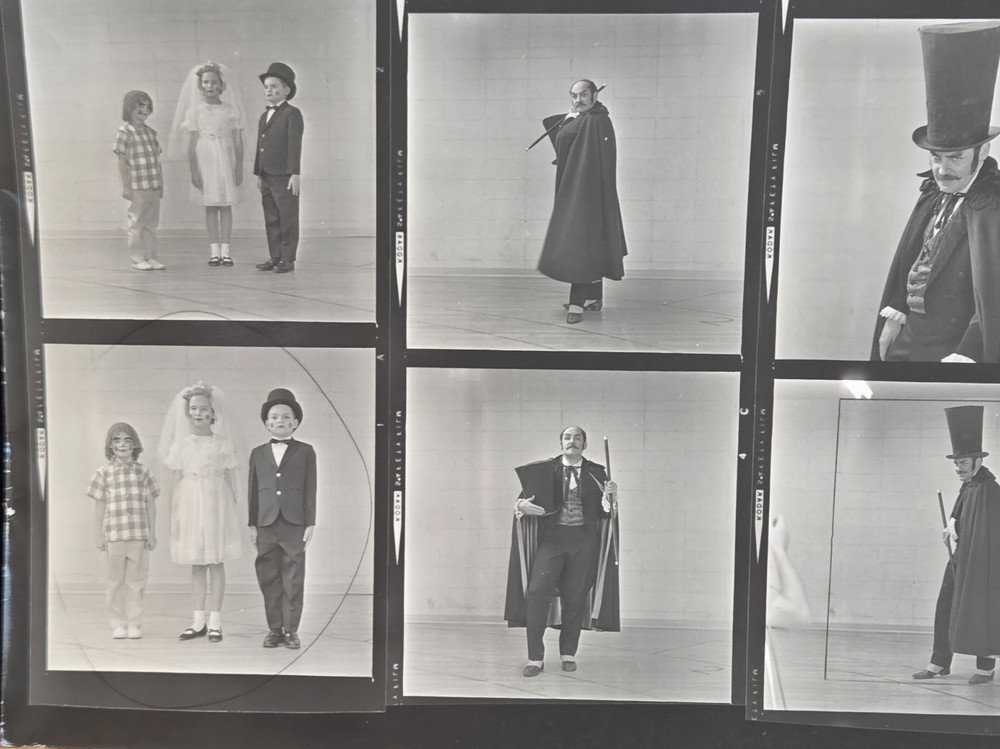 NEWLY FOUND! Hendrickson PHOTO Contact Sheet Proof & Negs ACTOR PORTRAIT SESSION