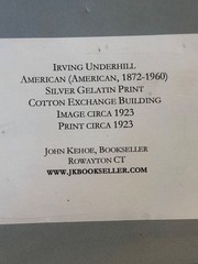 c1923 IRVING UNDERHILL GELATIN PRINT THE COTTON EXCHANGE BUILDING NYC Photograph