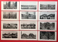12 old stereo light prints around 1900 Saxony Einsiedel, Schwarzenberg (f14803