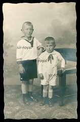 Dörnitz near Möckern 1910s – Little Boys in Portrait – Photo Postcard 9x14cm