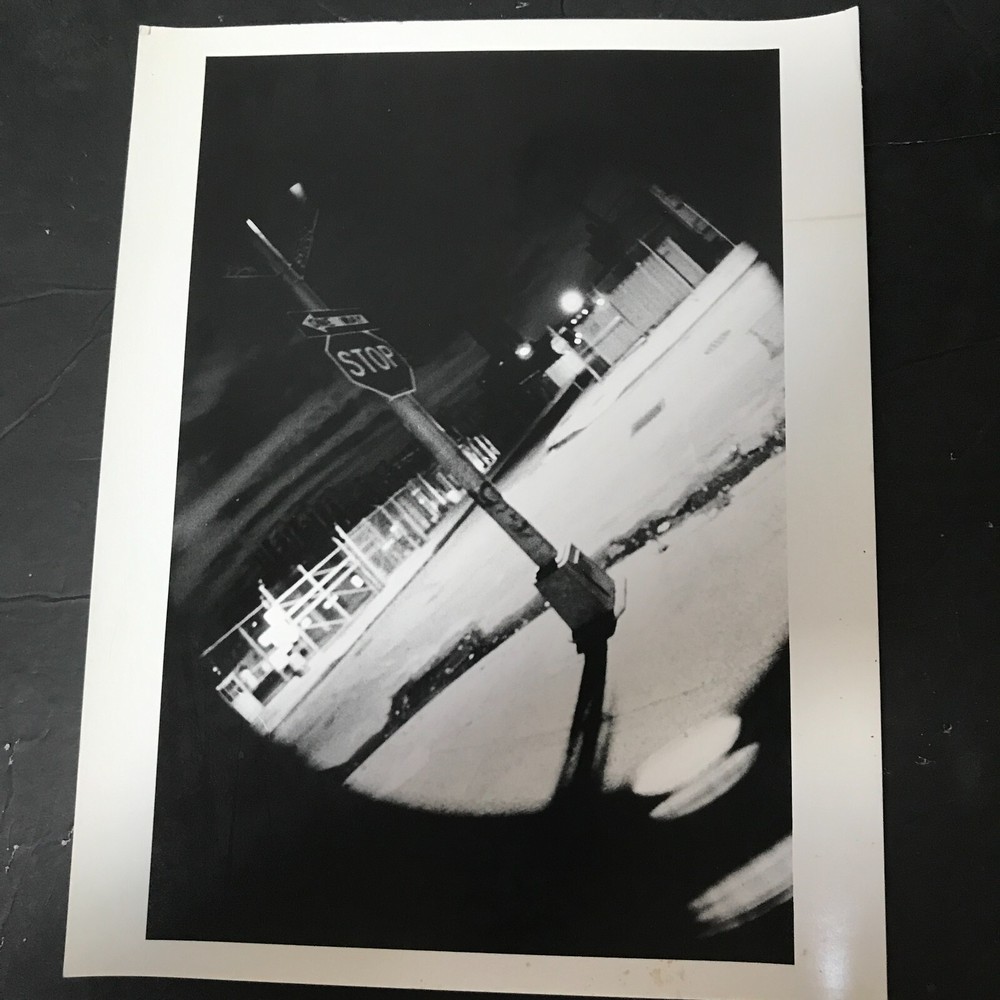 Art Photograph Silver Gelatin Print Janine Gordon Signed Brooklyn Street B/W