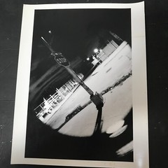 Art Photograph Silver Gelatin Print Janine Gordon Signed Brooklyn Street B/W