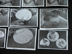 Vtg 1950s Indigenous Plate Painting Photograph Lot of 10 B&W + Negatives CA