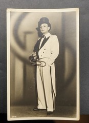 Photo Portrait Theatre Actor Top Hat Erwin Zirwes Costume Magdeburg Postcard
