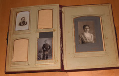 Album of 26 CDV Photos Album Red Velvet Photo Album Pre 1920