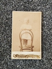 CDV Photo Children, 1908. Child. Girl. Vintage photo of a girl. 2