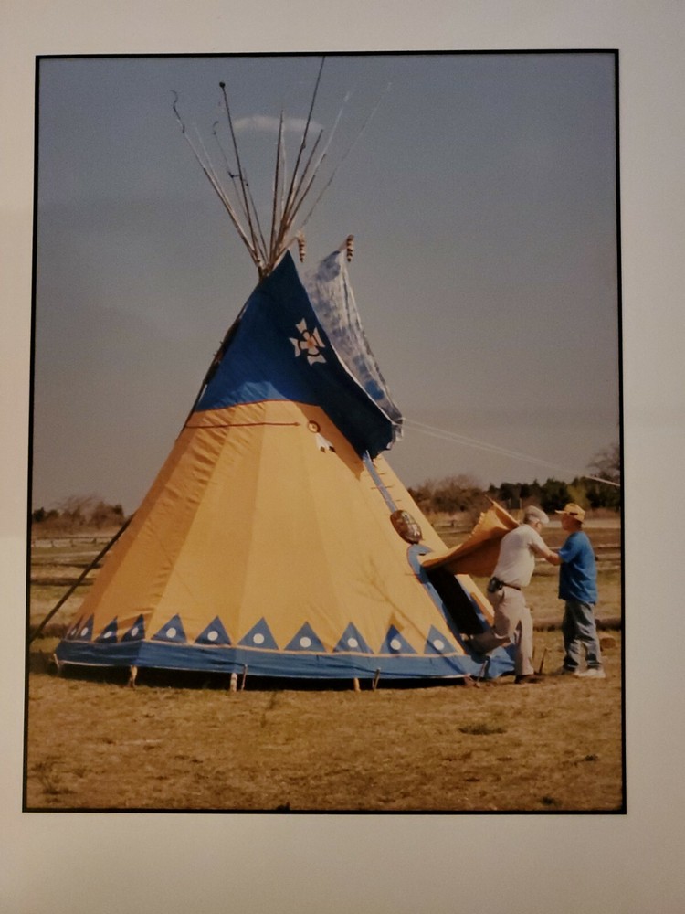 TEEPEE ESCAPE ORIGINAL SIGNED ART PHOTO COLOR STETTNER VTG MATTE NJ CAMERA