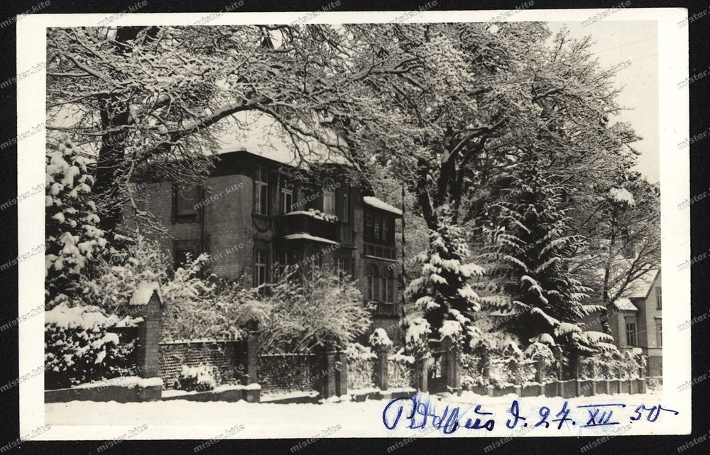 Photo-Postcard-Putbus-Villa-Building-Architecture-Vorpommern-Rügen-1950-