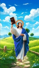 jesus christ wall art 8*10 religious christian faith god home decor print jesus