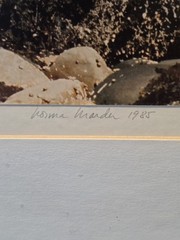 Calf Cove By Norma Warden Framed Photograph Signed Dated Vintage 1985