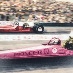 Vintage NHRA Drag Racing Photo Pioneer Top Fuel Dragster Shirley Muldowney