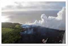 Lava Plume From Ocean Entry Kilauea Volcano Hawaii 2018 Silver Halide Photo