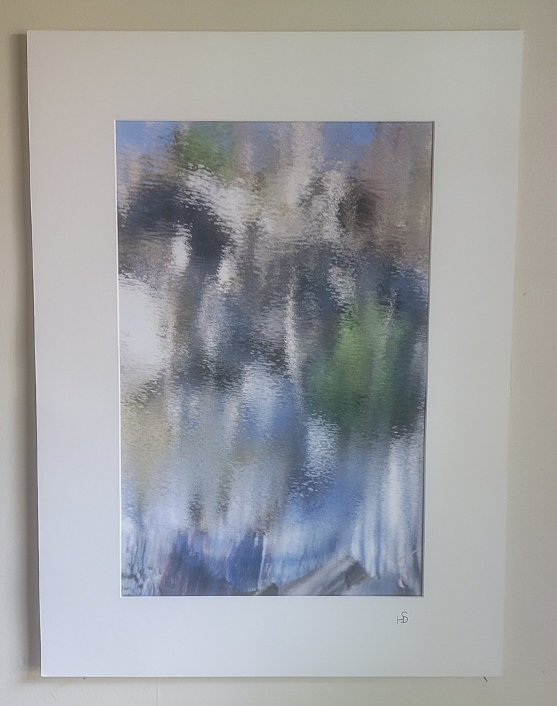 «Reflections In Becket Quarry» Fine Art Slide Print By H. David Stein 17×23