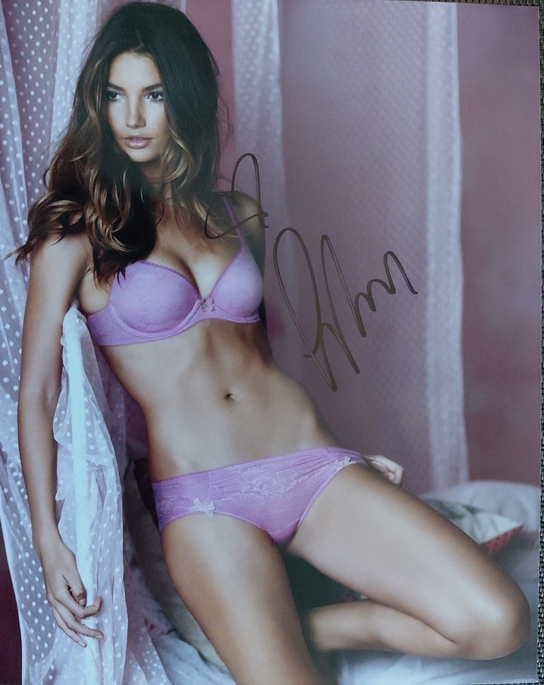 LILY ALDRIDGE Victoia Secret Model Hand Signed 8 X 10 Autograph