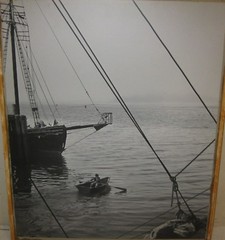 Vintage HARVEY FALK ‘The Dory’ Young Boy Rowing FLORIDA Pictorialist PHOTOGRAPH